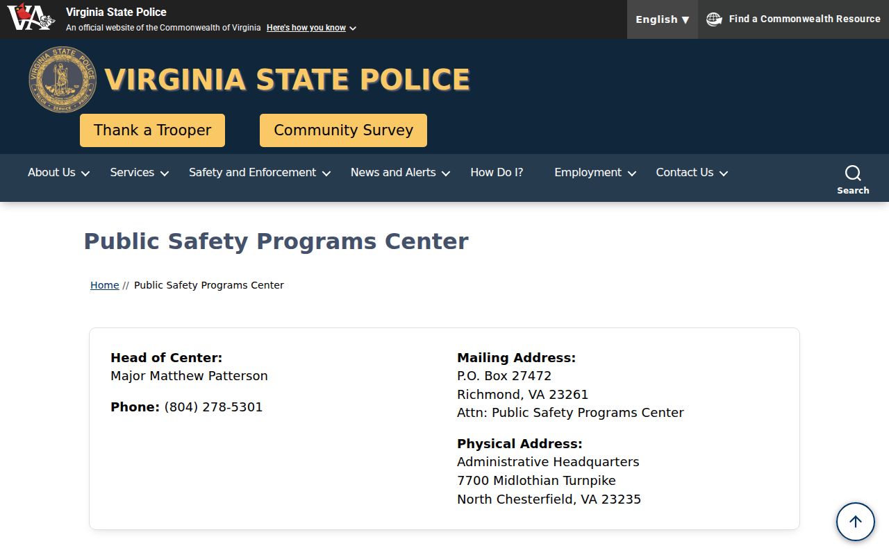 Virginia State Police description of VCIN and NCIC